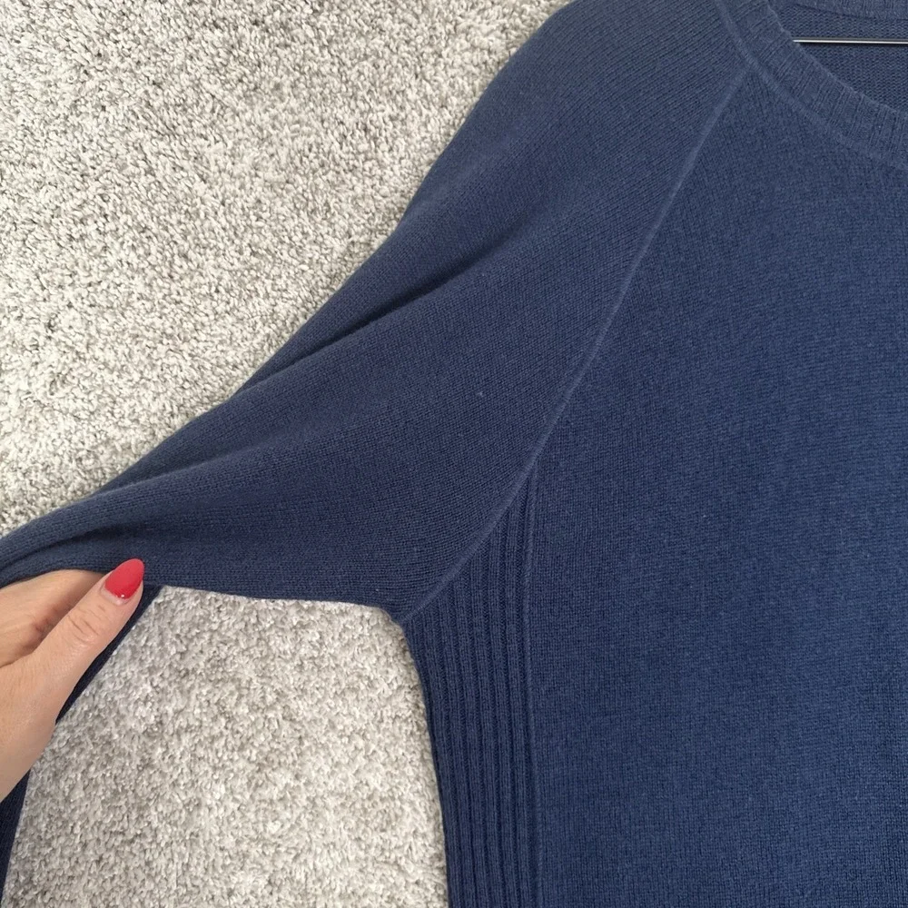 The‎ North Face Wool Blend Pullover Sweater Blue Knit Casual XL